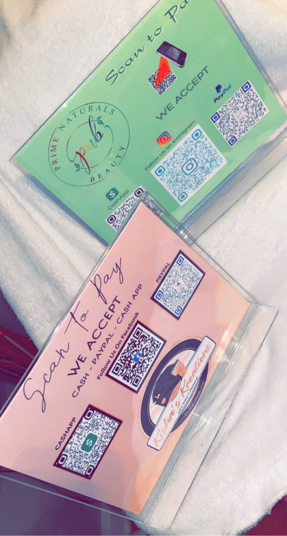 Scan To Pay Stands