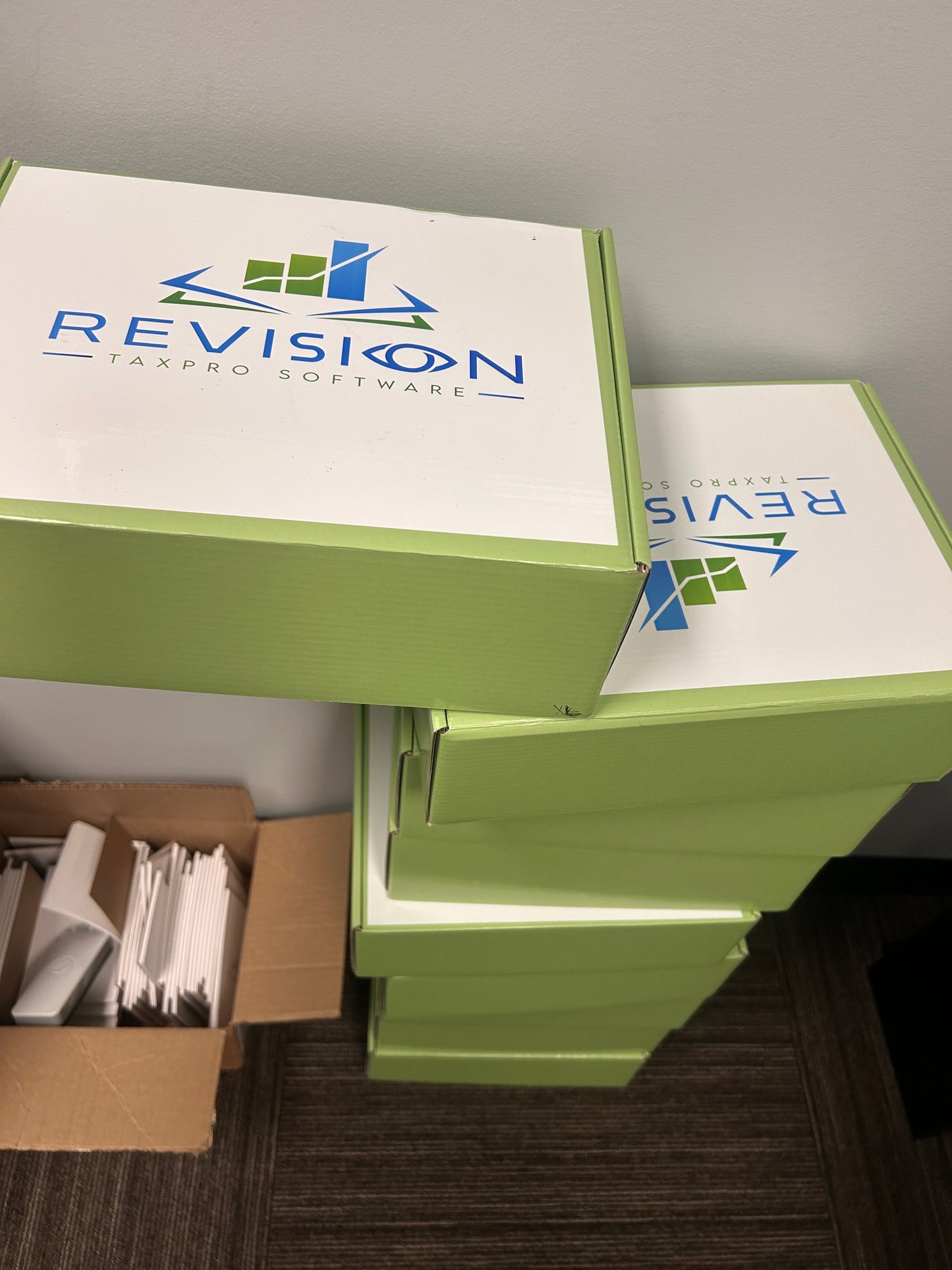 WELCOME BOX:Customized with your logo on everything!